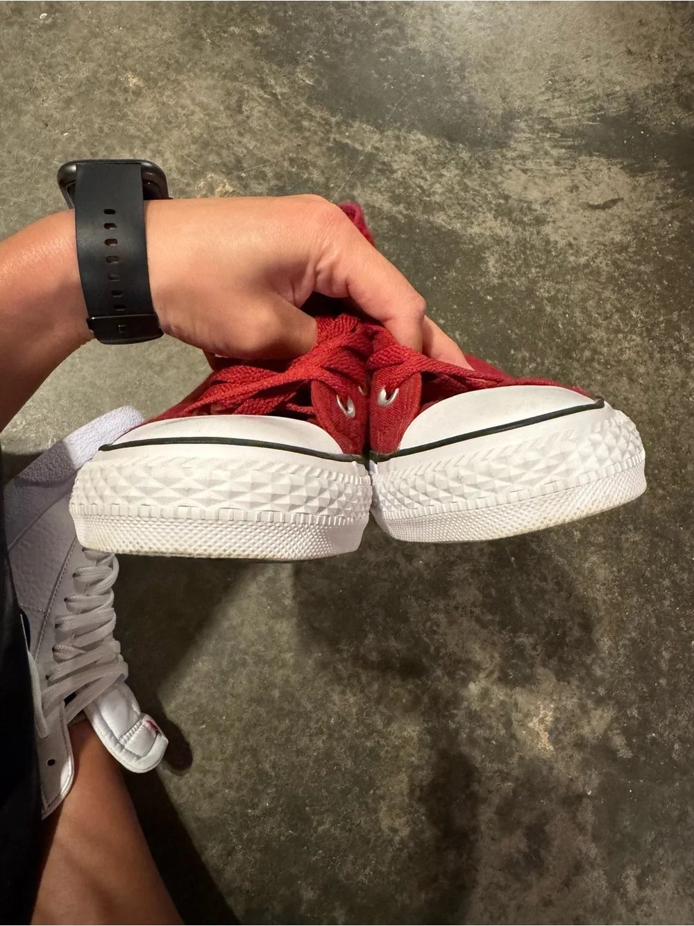 Converse Women’s Chuck Taylor All Star High Top Sneakers - Red - Picture 5 of 7